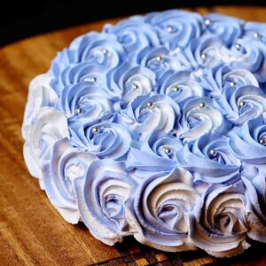 Blueberry Krem Fiona Cake French Vanilla double Layered